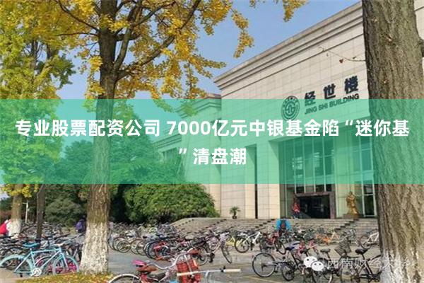 专业股票配资公司 7000亿元中银基金陷“迷你基”清盘潮